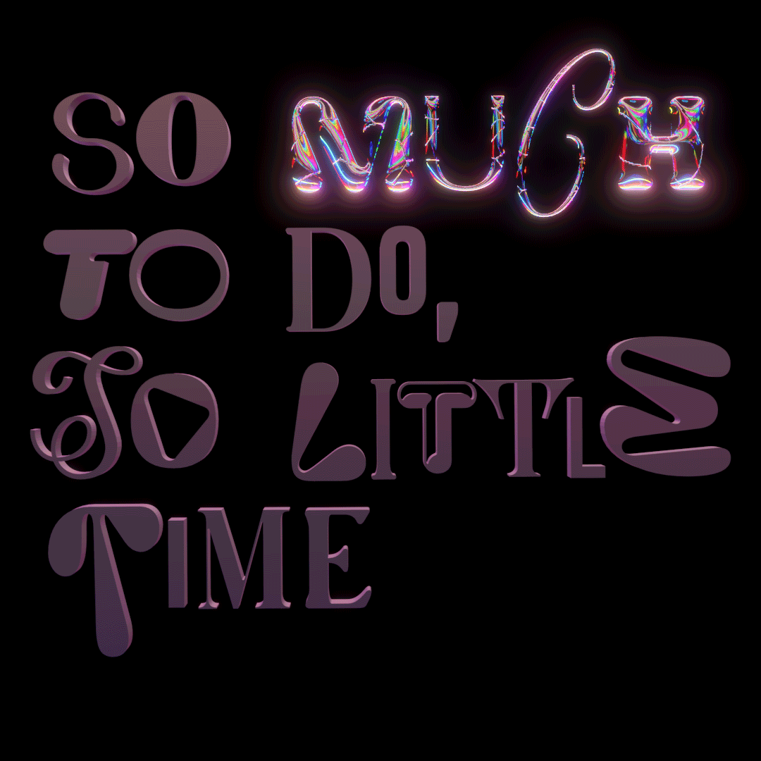 Blender animation typography